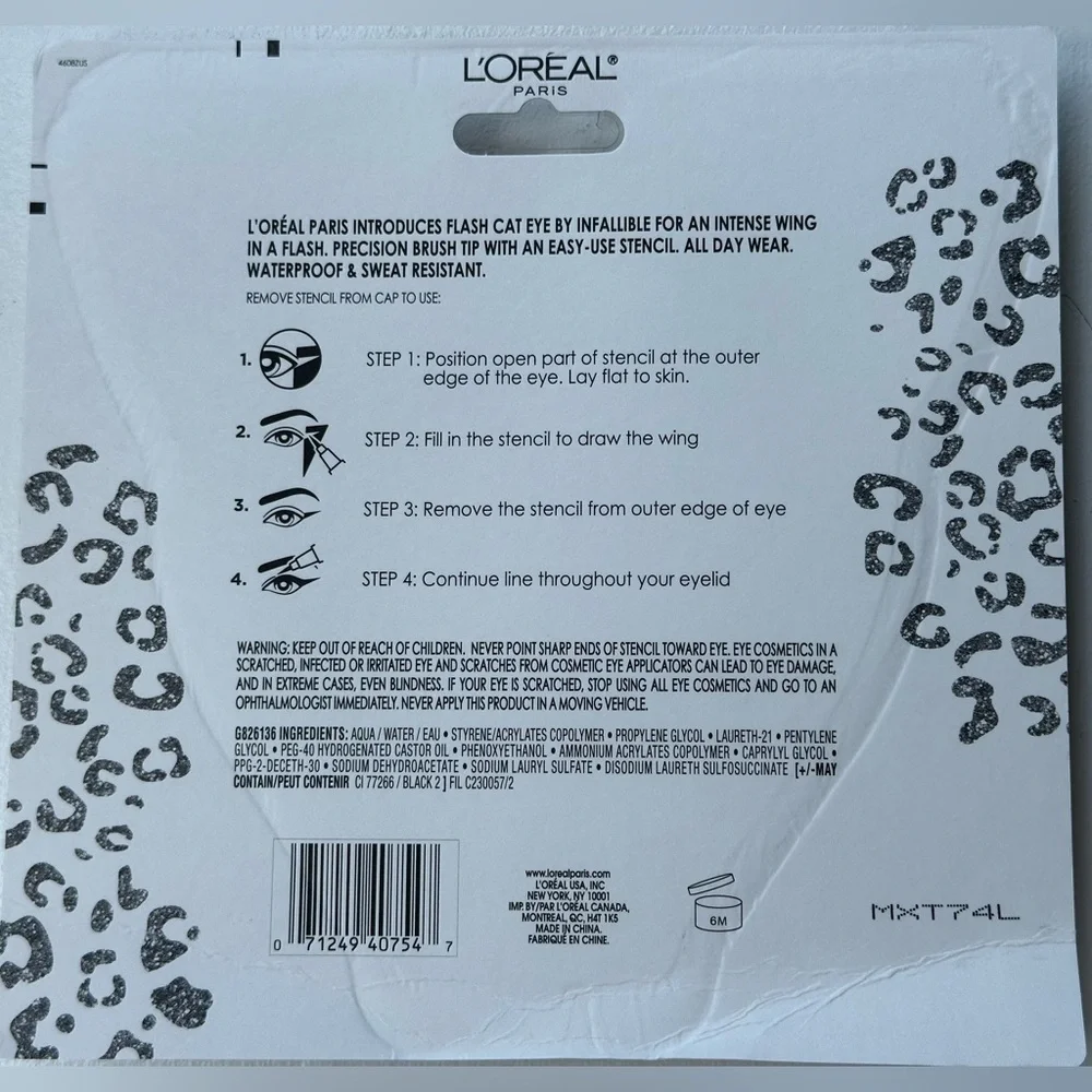 NEW L'Oréal Paris Limited Edition Cat Ears Plus Flash Cat Eyeliner